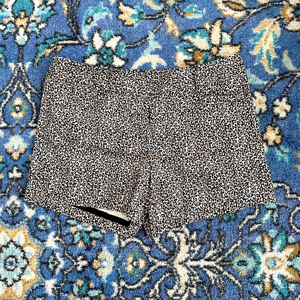 WHBM eopard print shorts